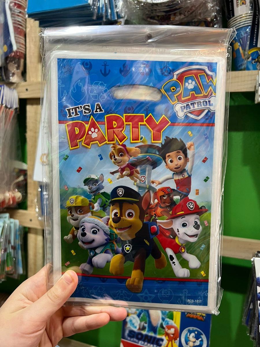 Bolsas de dulces Paw patrol piñata paquete X 10 unidades