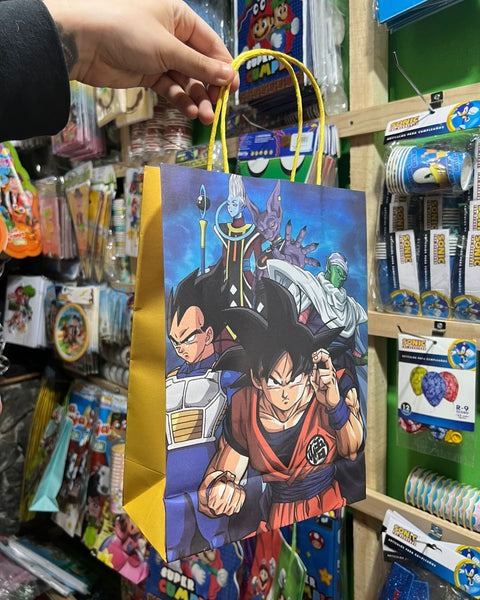 Bolsas de dulces papel Dragon ball paquete X 6 unidades