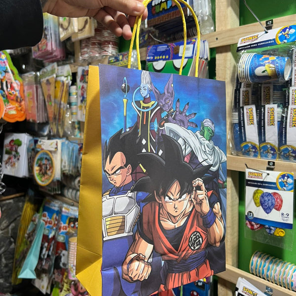 Bolsas de dulces papel Dragon ball paquete X 6 unidades