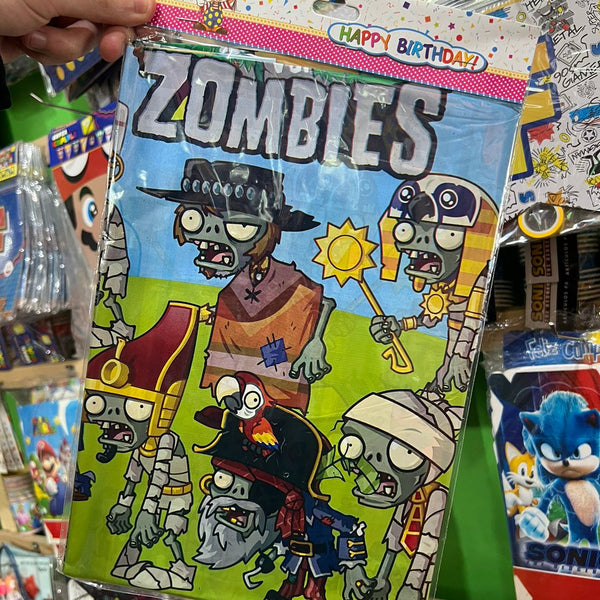 Mantel decorativo plantas vs zombie