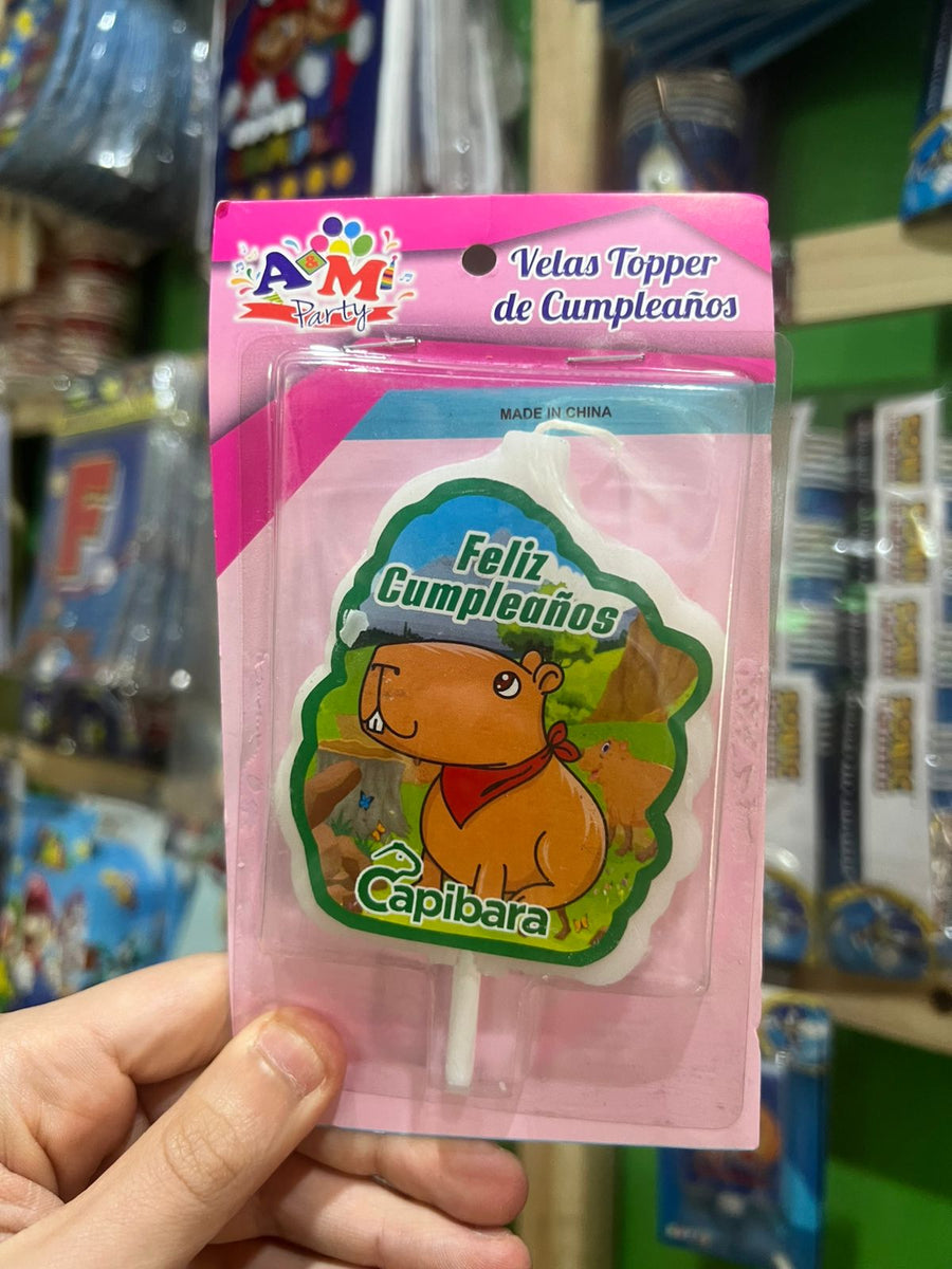 Vela cumpleaños capibara
