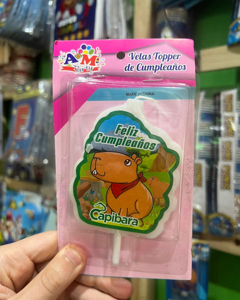 Vela cumpleaños capibara