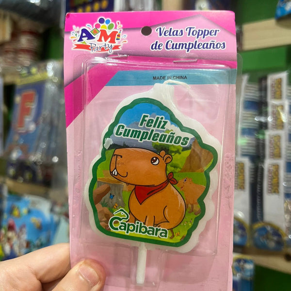 Vela cumpleaños capibara