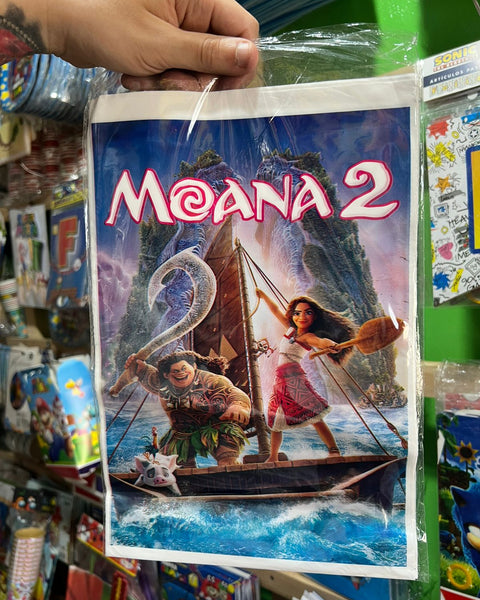 Bolsas de dulces plasticas moana paquete x 6 unidades