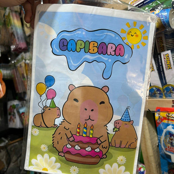 Bolsas de dulces plasticas Capibara paquete x 6 unidades
