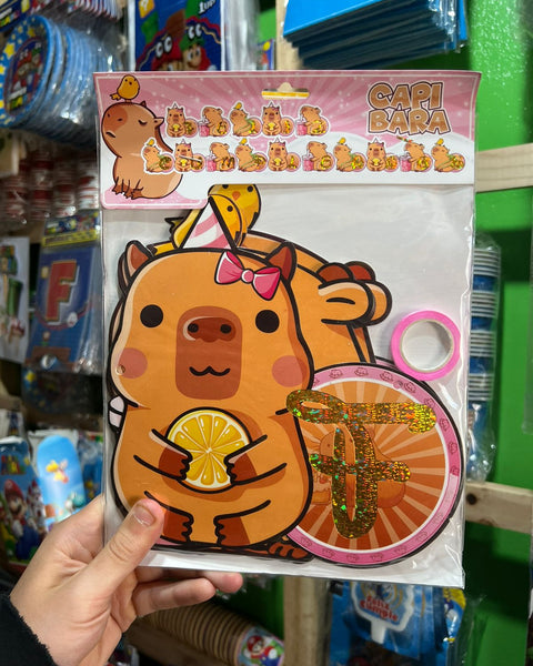 Banderin de cumpleaños Capibara Premium