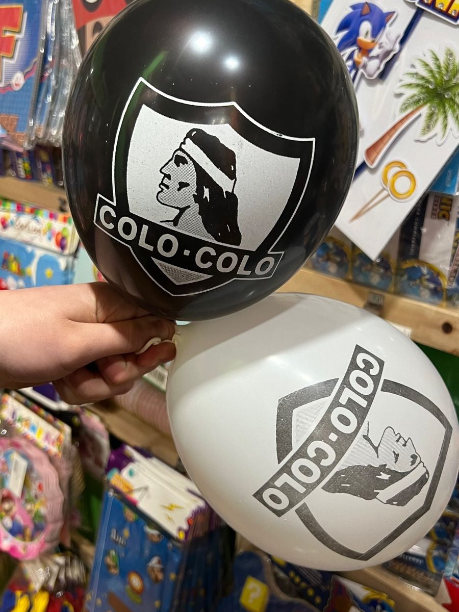 Globos latex impresos colo colo paquete X 12 unidades