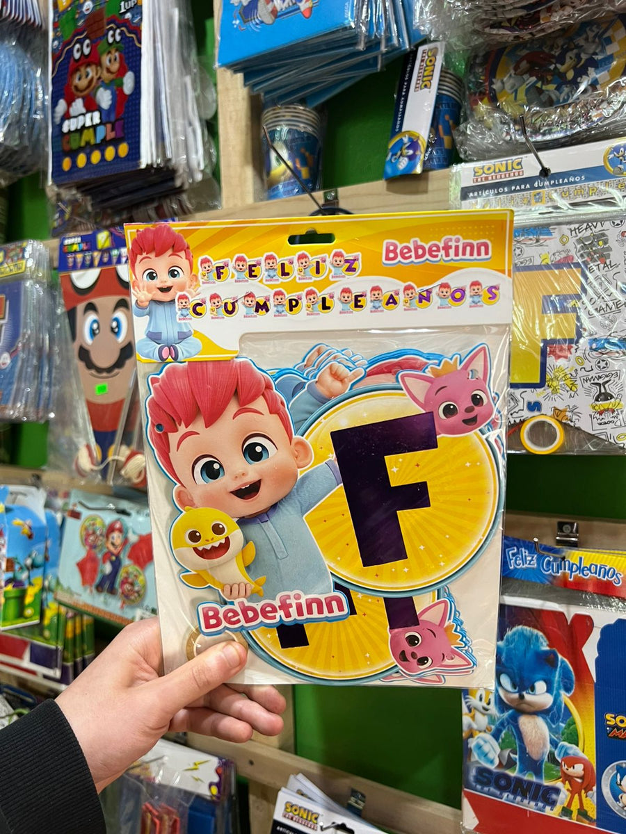 Banderin de feliz cumpleaños bebefinn