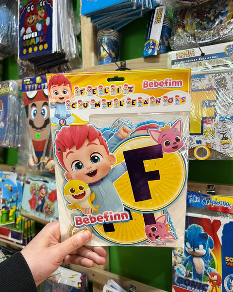 Banderin de feliz cumpleaños bebefinn