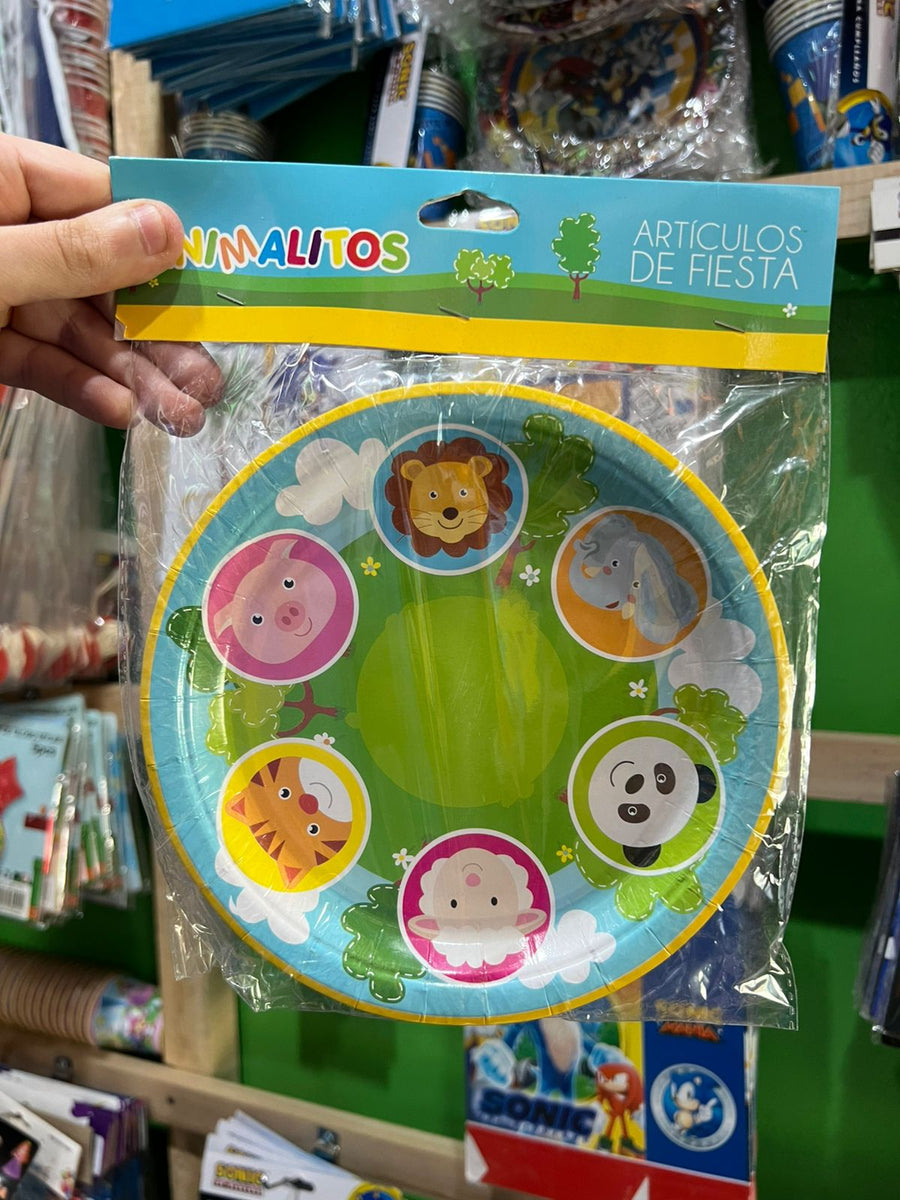 Platos safari paquete X 10 unidades