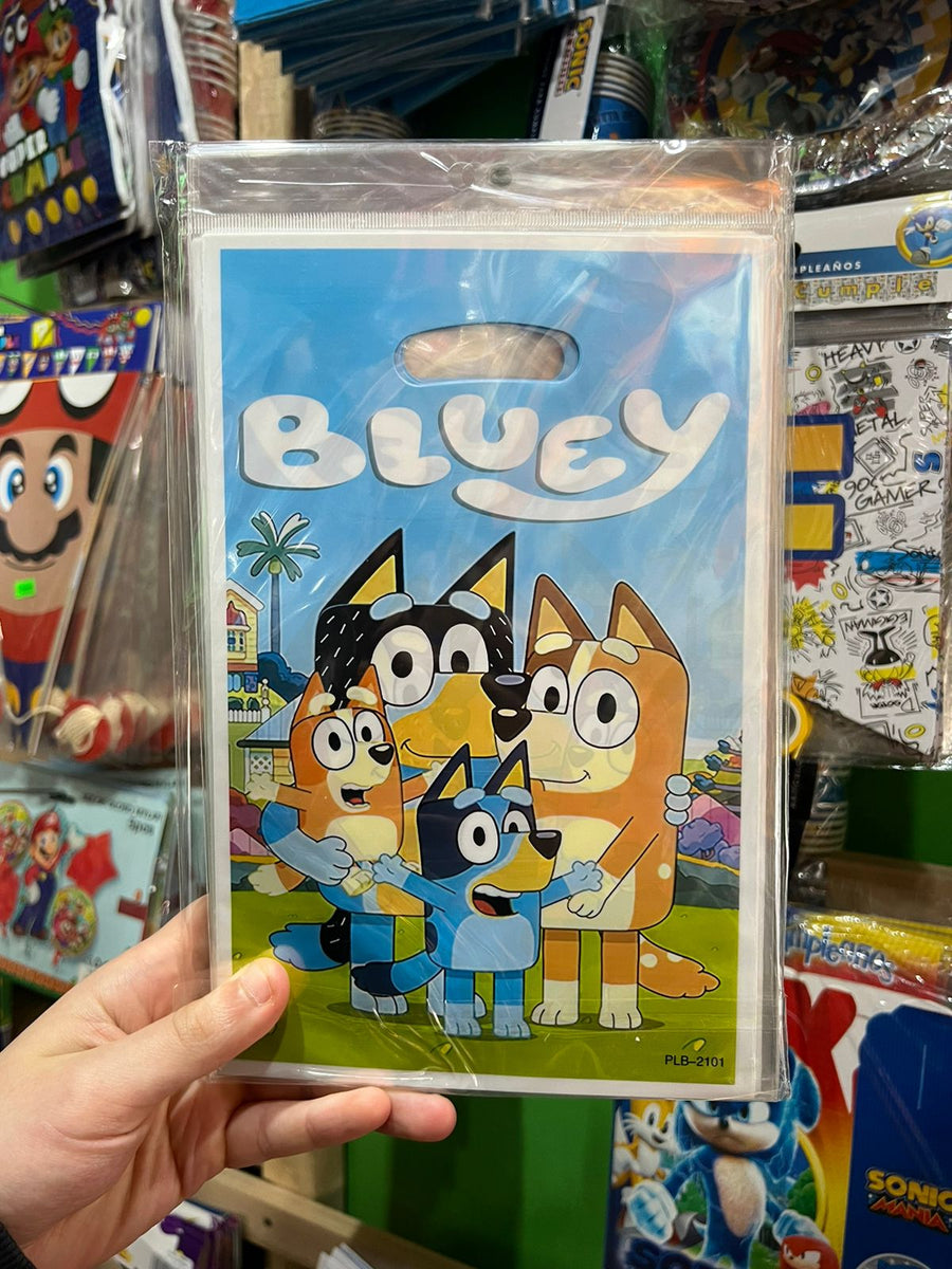 Bolsas de dulces Bluey piñata paquete X 10 unidades