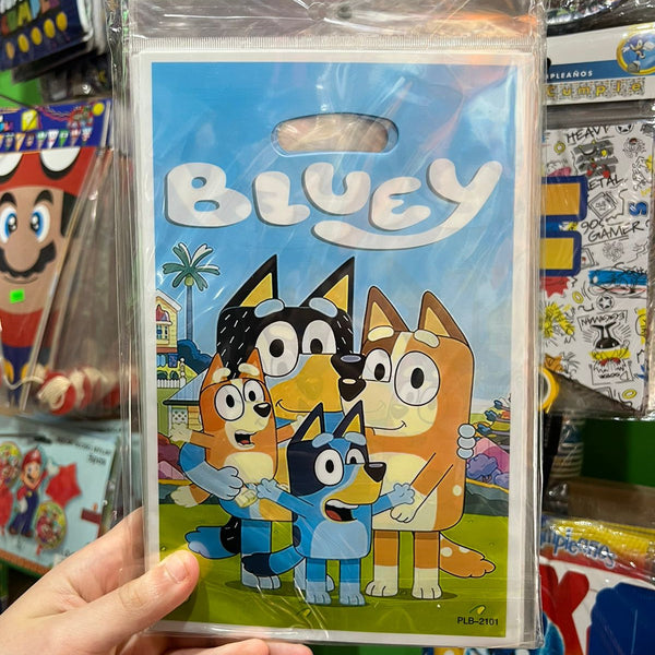 Bolsas de dulces Bluey piñata paquete X 10 unidades