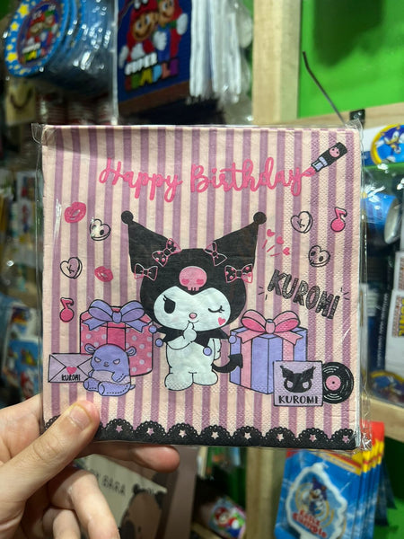 Servilletas Kuromi X 12 unidades