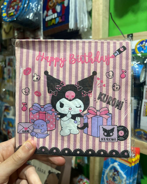 Servilletas Kuromi X 12 unidades