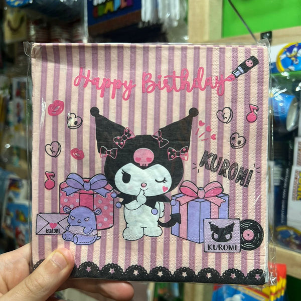 Servilletas Kuromi X 12 unidades