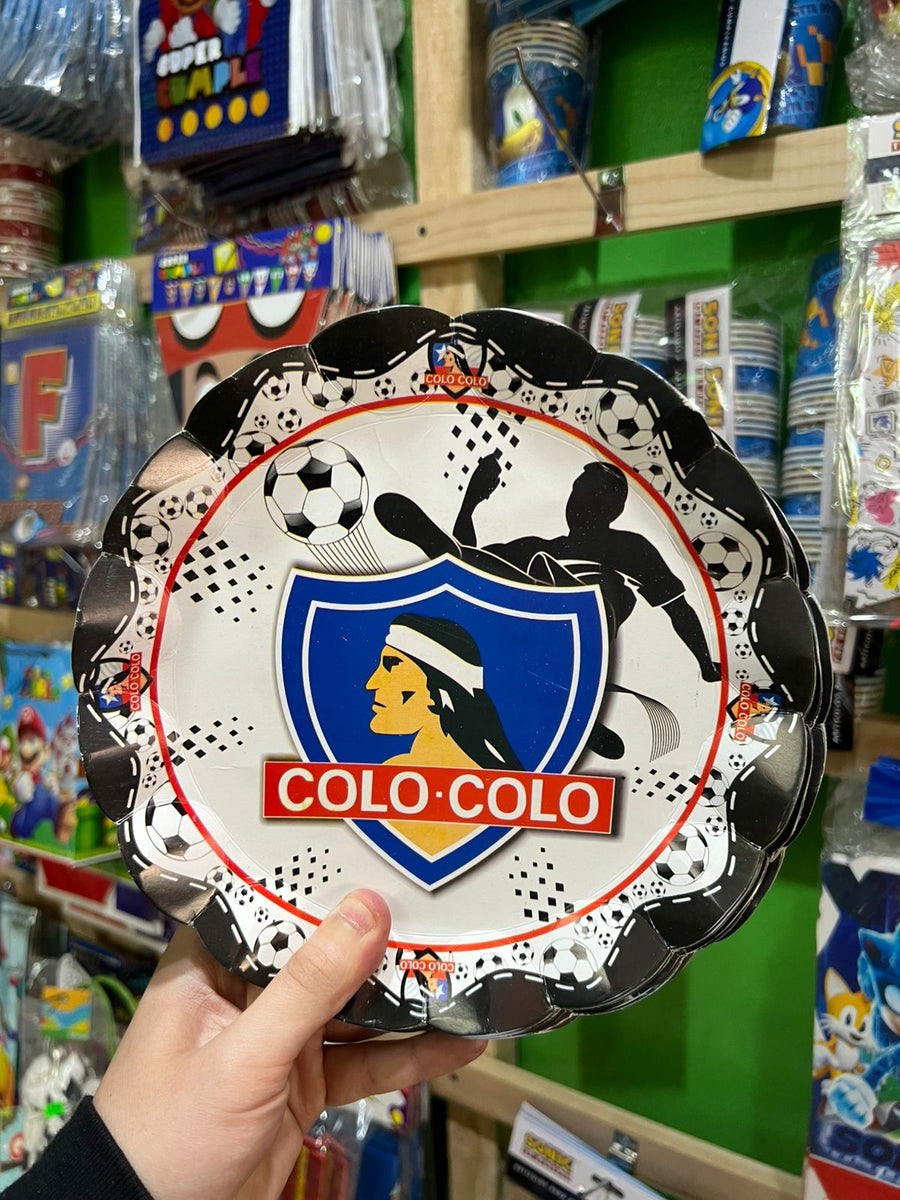 Platos colo colo paquete X 6 unidades