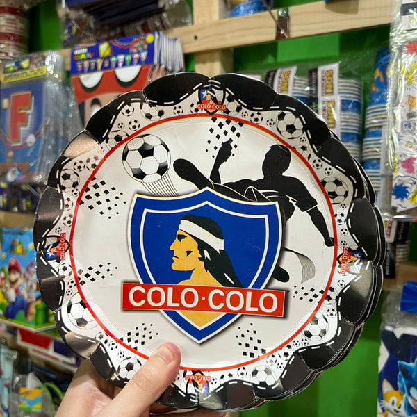 Platos colo colo paquete X 6 unidades
