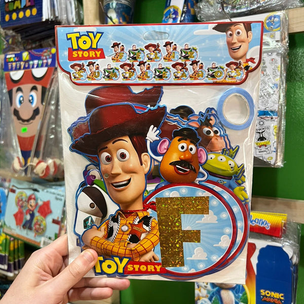 Banderin de feliz cumpleaños Toy story
