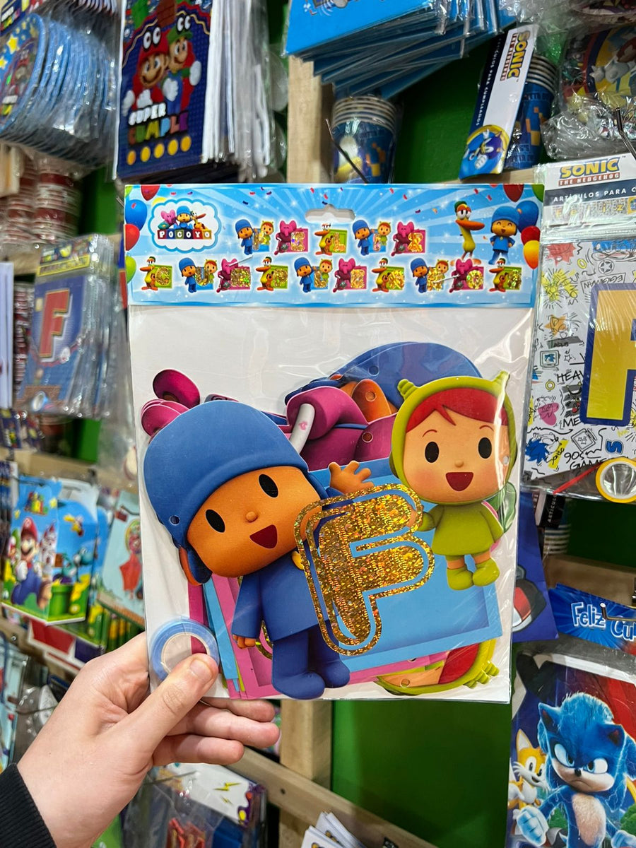 Banderin de feliz cumpleaños Pocoyo