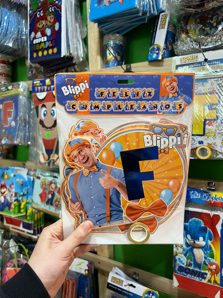 Banderin de feliz cumpleaños Blippi