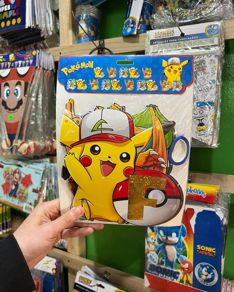 Banderin de cumpleaños Pokemon