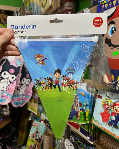 Banderin Triangular Paw patrol
