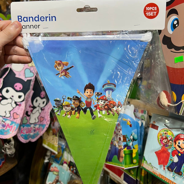 Banderin Triangular Paw patrol