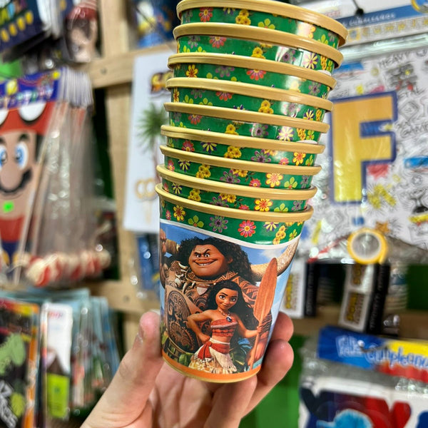 Vasos moana paquete X 6 unidades