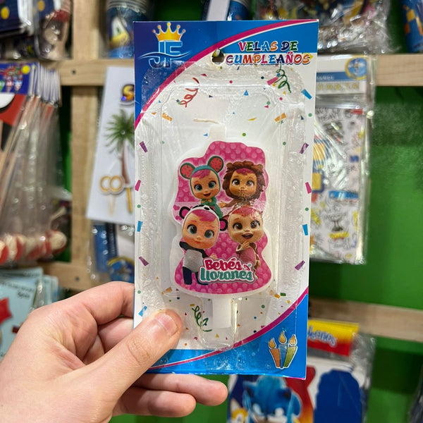 Vela cumpleaños bebes llorones