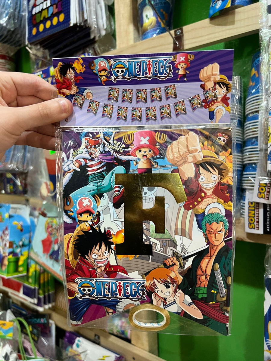 Banderin de feliz cumpleaños one piece