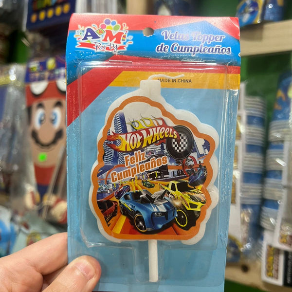 Vela cumpleaños Hot wheels