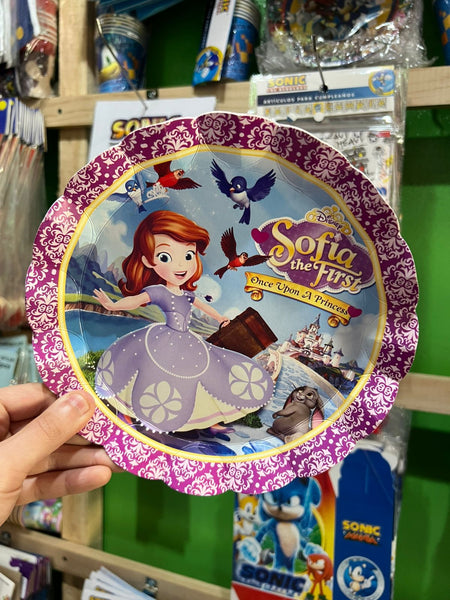 Platos princesa sofia paquete X 6 unidades