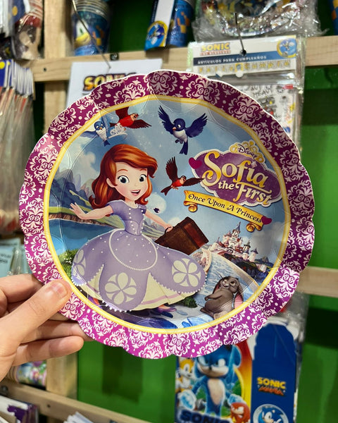 Platos princesa sofia paquete X 6 unidades