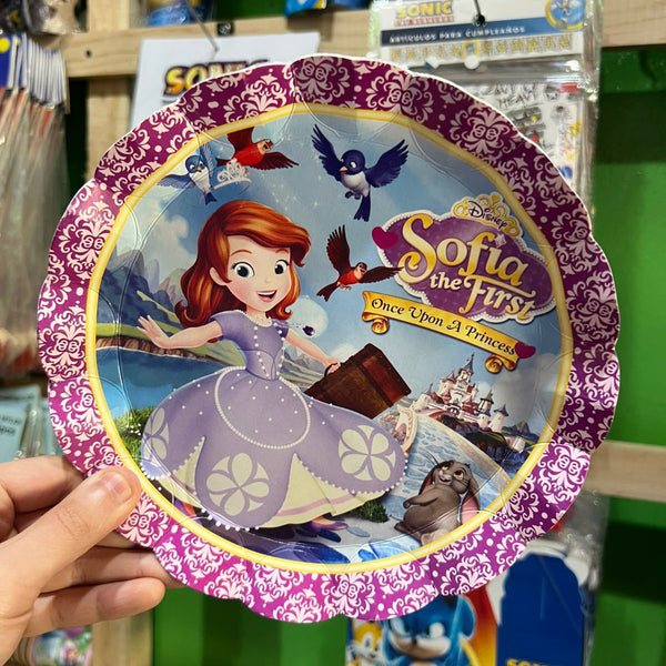 Platos princesa sofia paquete X 6 unidades