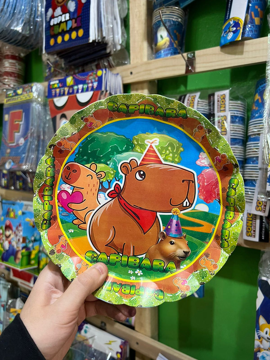 Platos capibara paquete X 6 unidades