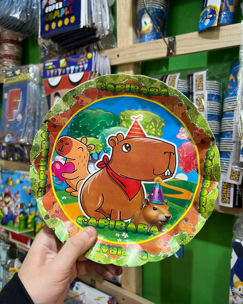 Platos capibara paquete X 6 unidades