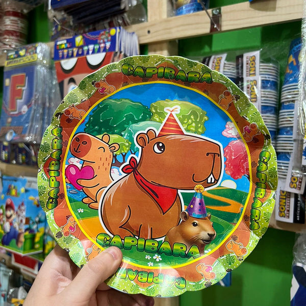 Platos capibara paquete X 6 unidades