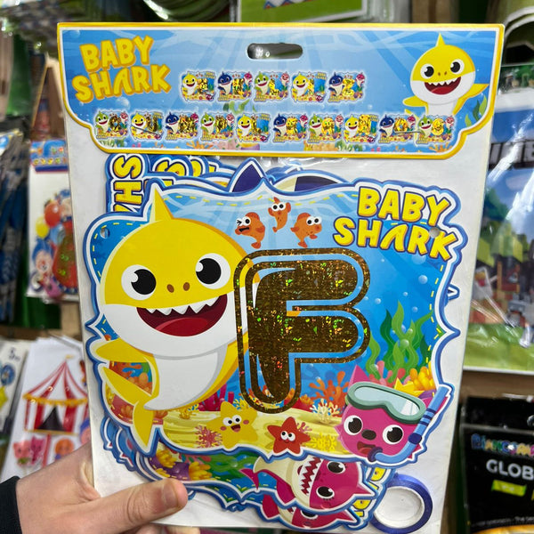 Banderin Feliz cumpleaños Baby Shark