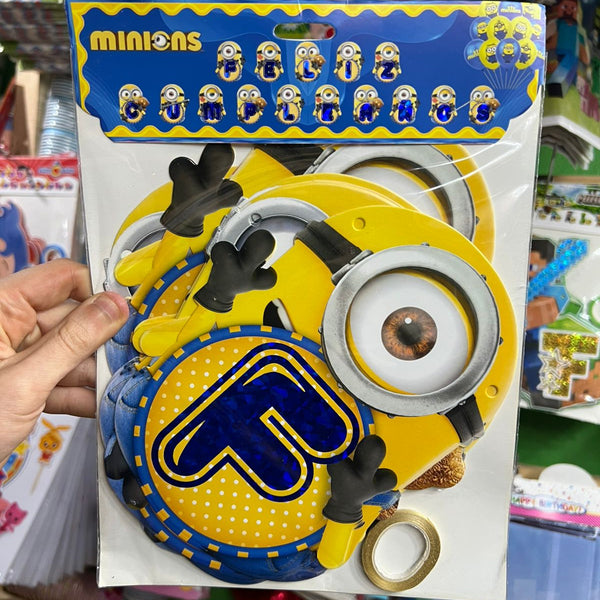 Banderin Feliz cumpleaños Minions