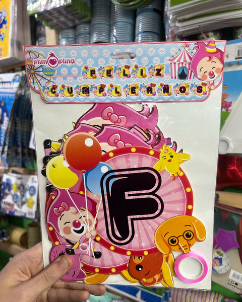 Banderin Feliz cumpleaños Plim plim Premium