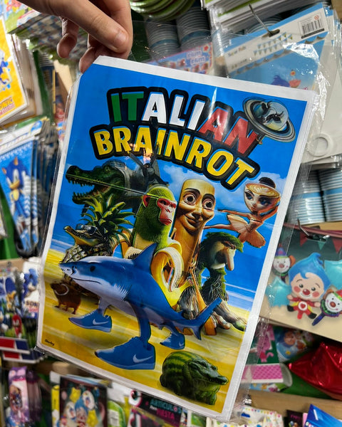 Bolsas de dulces plasticas Brainrot paquete x 6 unidades