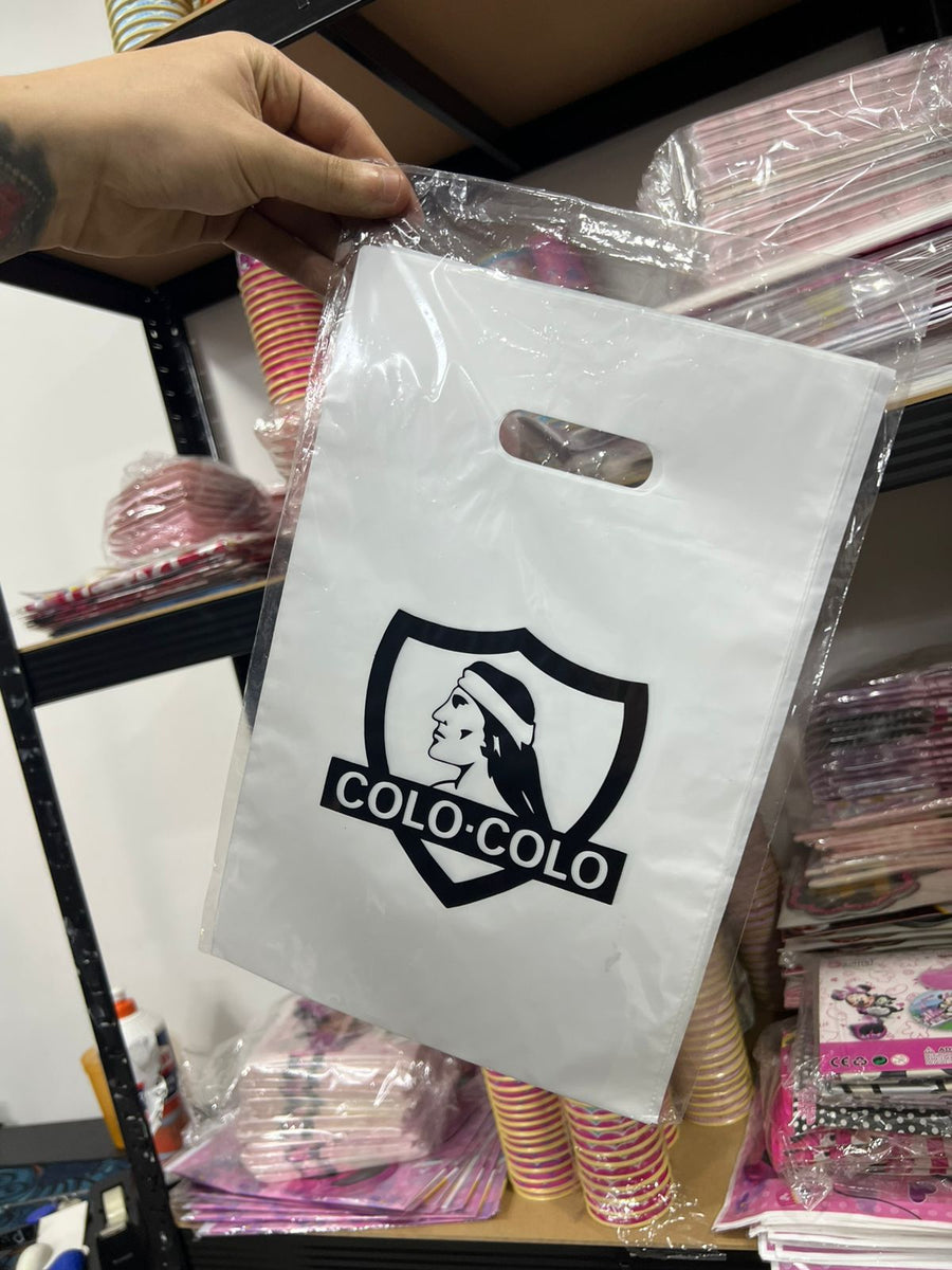 Bolsas de dulces plasticas Colo colo paquete x 6 unidades