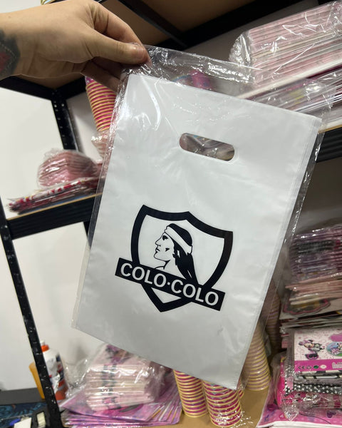 Bolsas de dulces plasticas Colo colo paquete x 6 unidades