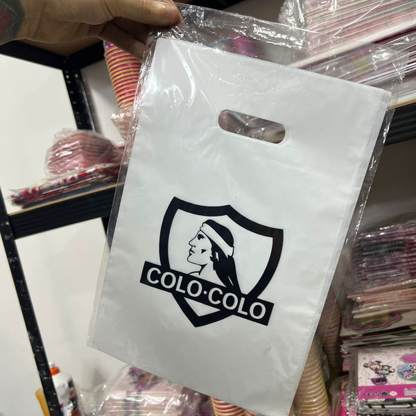 Bolsas de dulces plasticas Colo colo paquete x 6 unidades