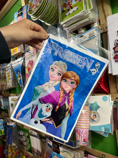 Bolsas de dulces plasticas Frozen paquete x 6 unidades