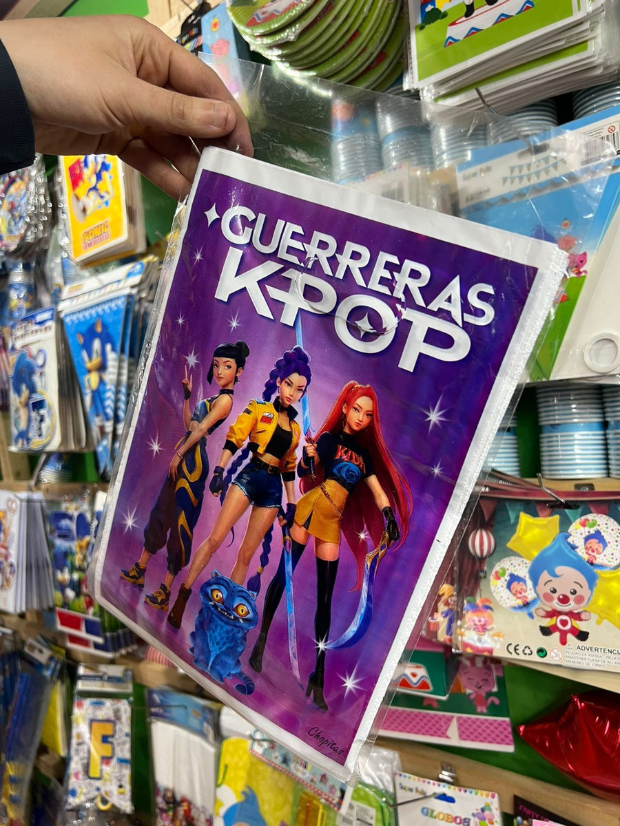 Bolsas de dulces plasticas Guerreras Kpop paquete x 6 unidades