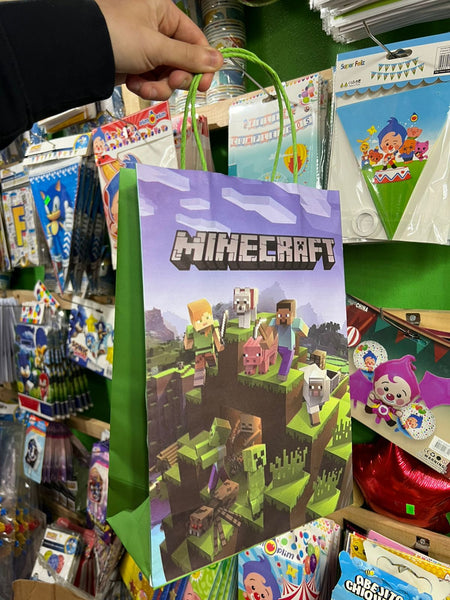 Bolsas de dulces papel Minecraft paquete X 6 unidades