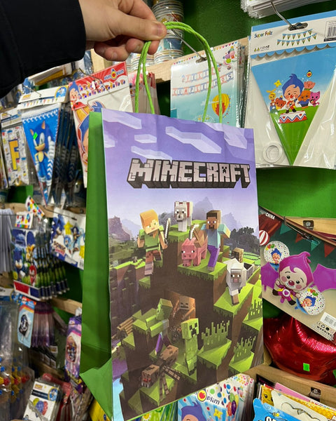 Bolsas de dulces papel Minecraft paquete X 6 unidades
