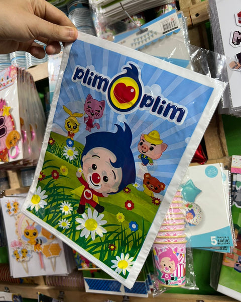 Bolsas de dulces plasticas Plim plim paquete x 6 unidades