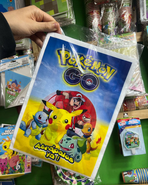 Bolsas de dulces plasticas pokemon paquete x 6 unidades